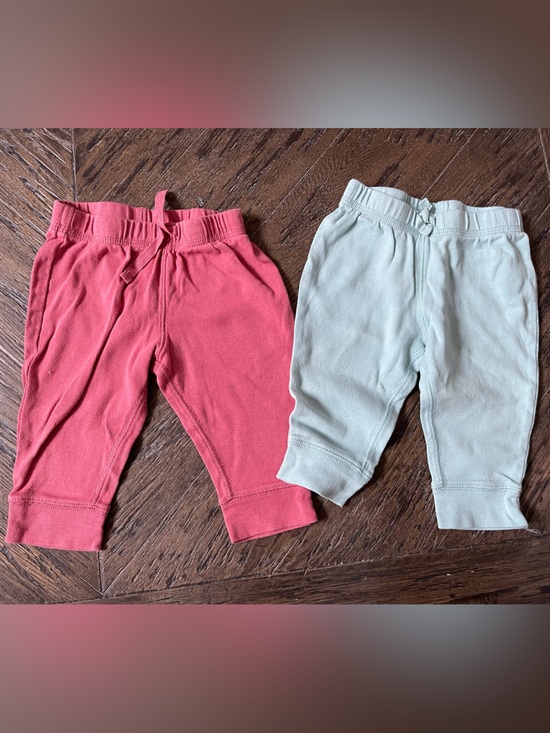 Carter's Other - Carter's Pink and Light Green Jogger Pants Set